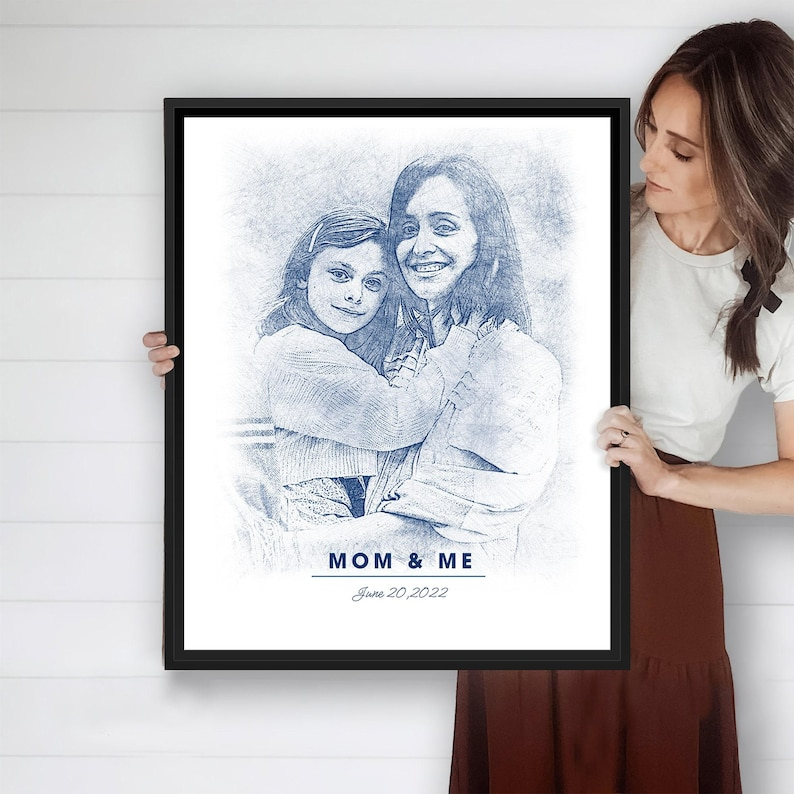 For my Mom Mother's Day Personalized Photo Wall Art, Gift for Mom Custom Canvas | Custom Wall Art | Your Photo on Canvas Wall Art| Gift Idea