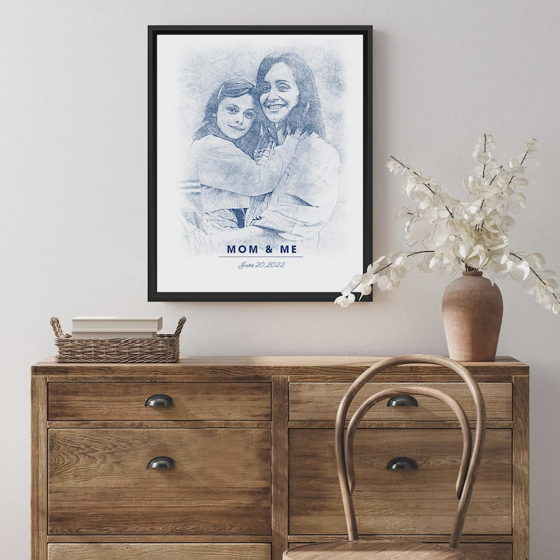 For my Mom Mother's Day Personalized Photo Wall Art, Gift for Mom Custom Canvas | Custom Wall Art | Your Photo on Canvas Wall Art| Gift Idea