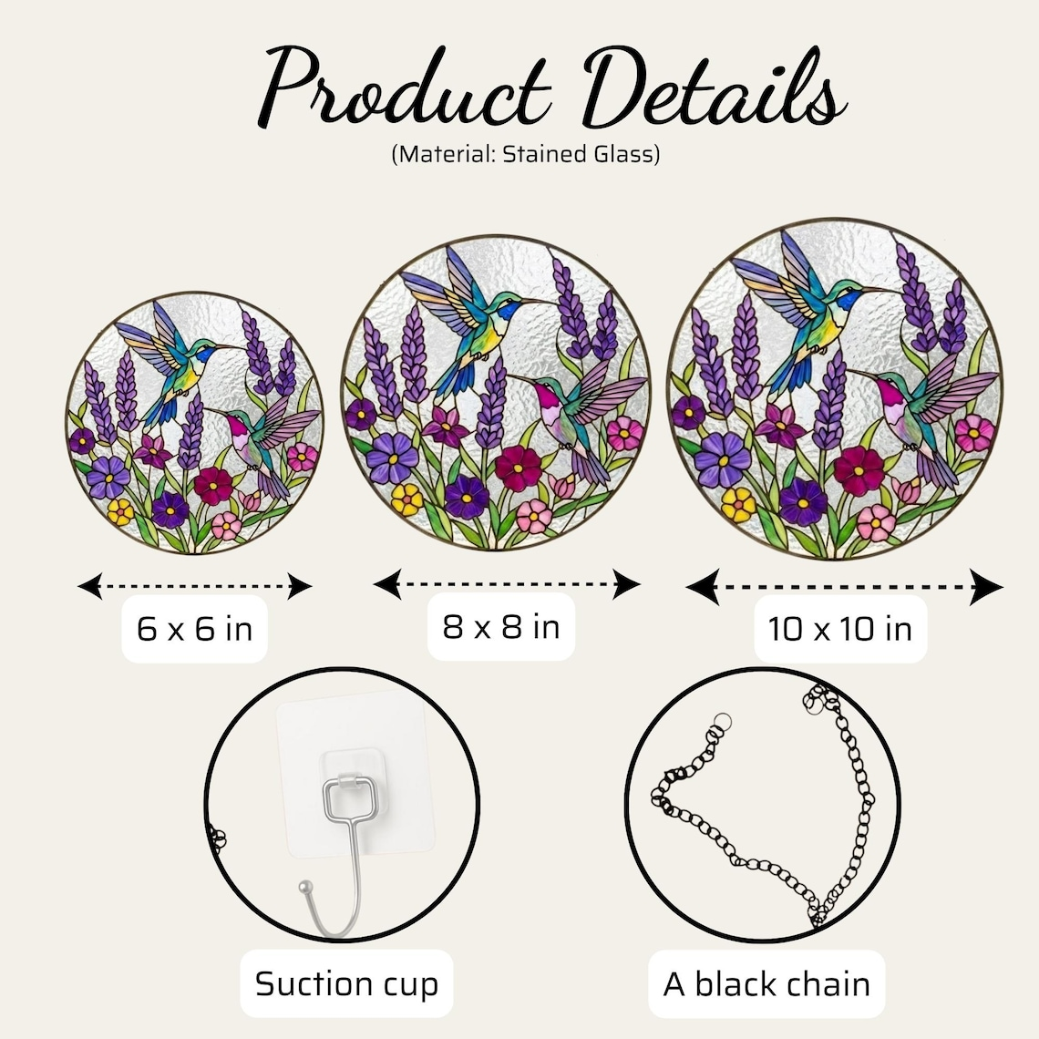 Custom Name Floral Gigi Suncatcher Stained Glass Mothers Day, Personalized Flowers Art Window Hangings Gift Unique Mom Grandma from Grandkid