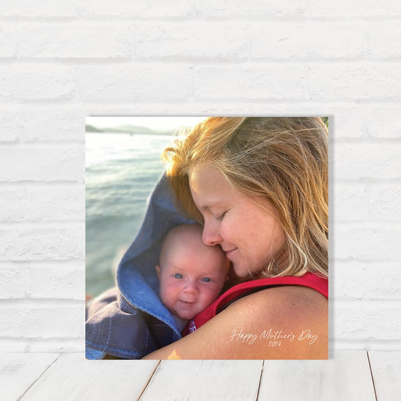 Personalized Mother's Day Photo Canvas | Custom Names & Date