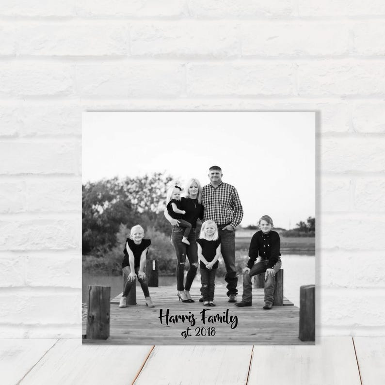Personalized Mother's Day Photo Canvas | Custom Names & Date