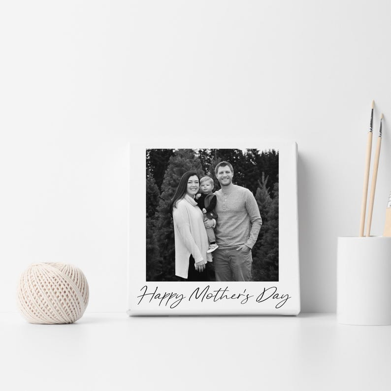 Personalized Mother's Day Photo Canvas | Custom Names & Date