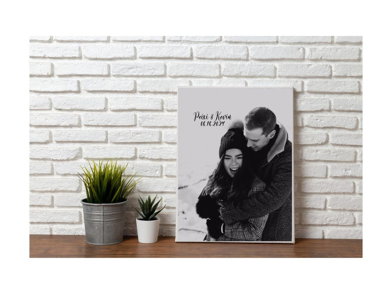 Personalized Mother's Day Photo Canvas | Custom Names & Date