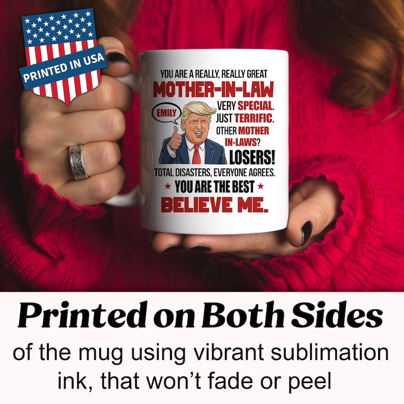 Funny Mother-in-Law Mug – Personalized Gift from Bride or Groom, Perfect Birthday or Mother’s Day Present