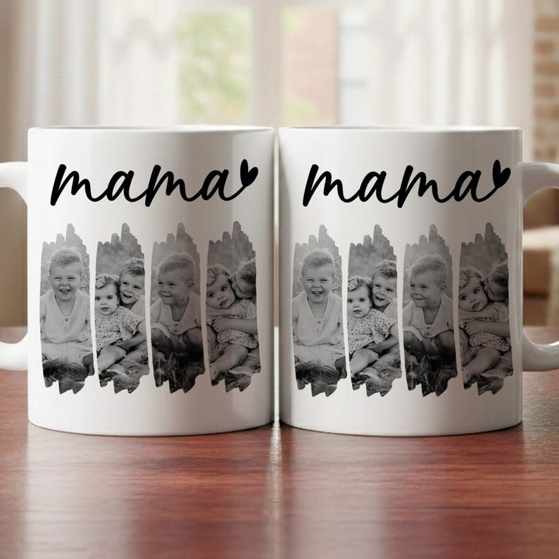 Custom Photo Mug for Mom – Personalized Coffee Cup, Perfect Mother’s Day or Birthday Gift