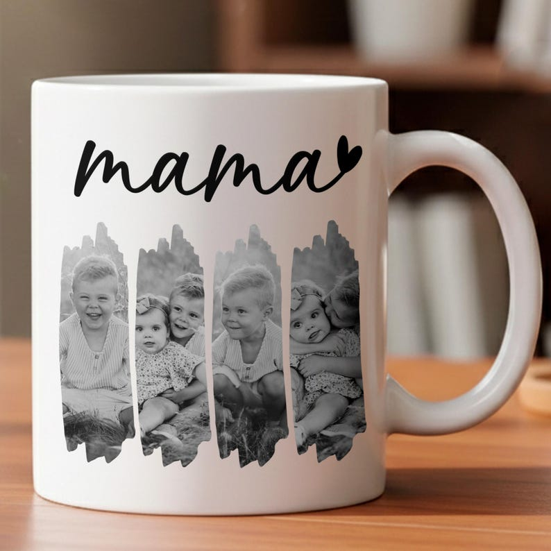 Custom Photo Mug for Mom – Personalized Coffee Cup, Perfect Mother’s Day or Birthday Gift