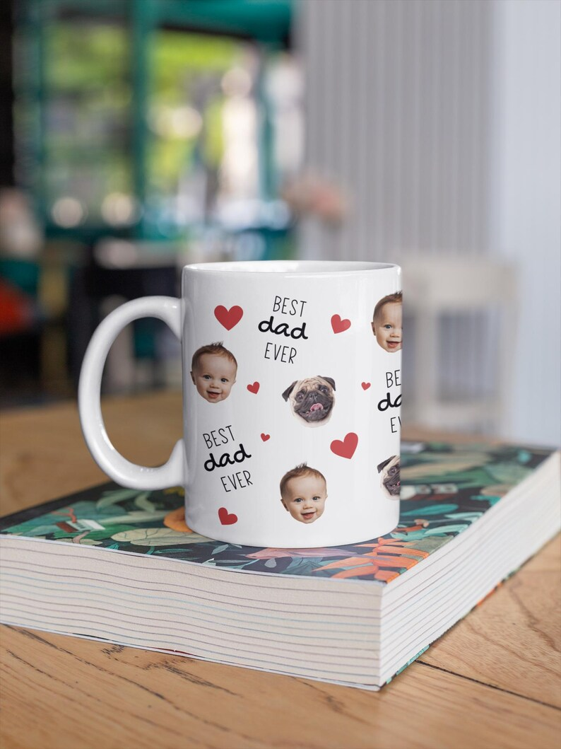 Personalized Photo Coffee Mug: Custom Pet & Baby Face Gift