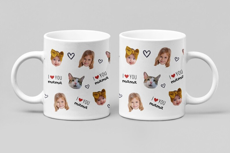 Personalized Photo Coffee Mug: Custom Pet & Baby Face Gift