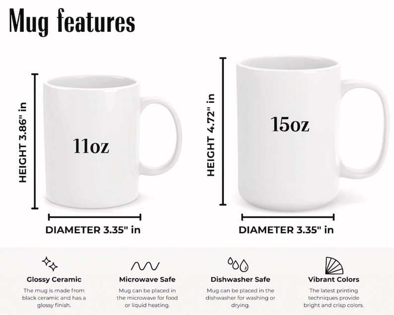 Personalized First Mothers Day Mug, Baby Giraffe Mommy And Me, Gift For New Mom