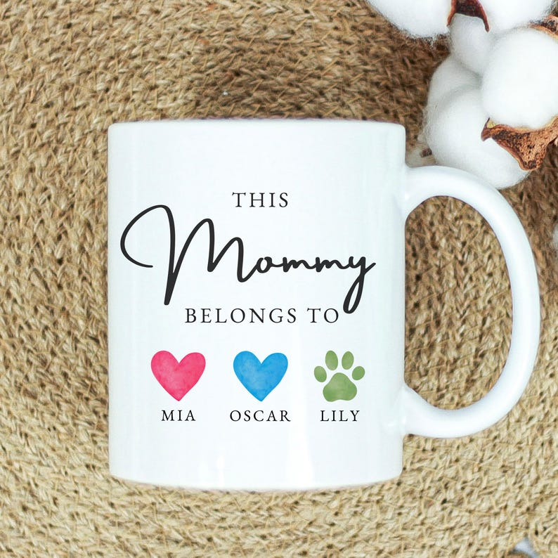 Personalized Mug for Mom – Perfect Mother’s Day, Birthday Gift for Dog & Cat Moms