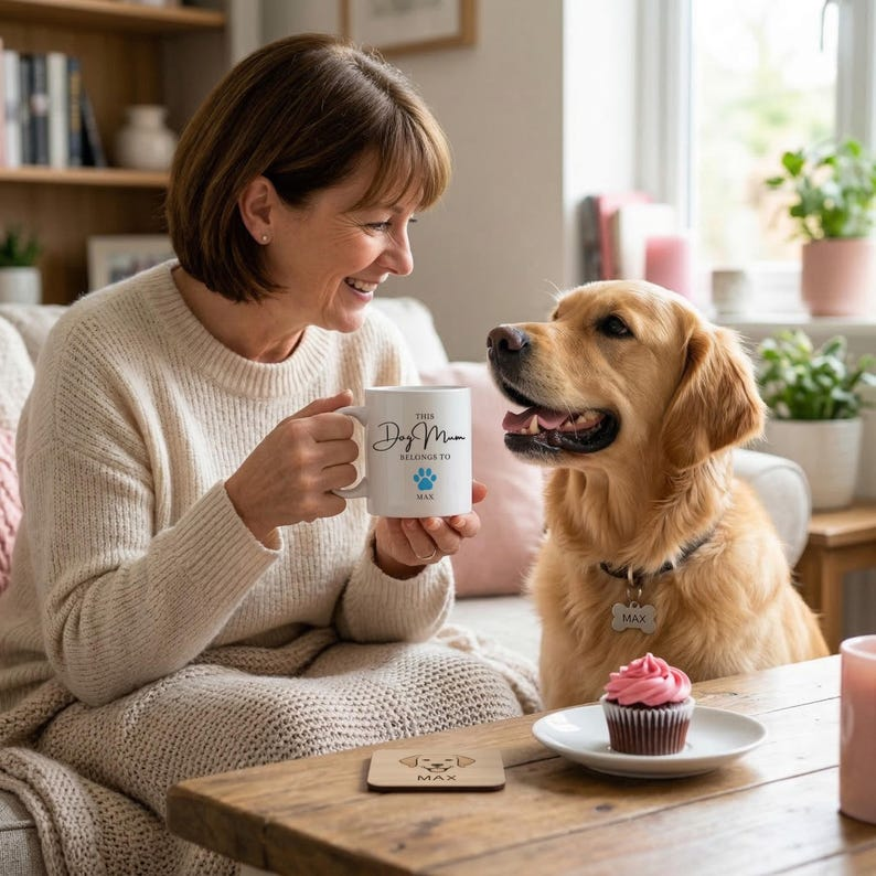 Personalized Mug for Mom – Perfect Mother’s Day, Birthday Gift for Dog & Cat Moms