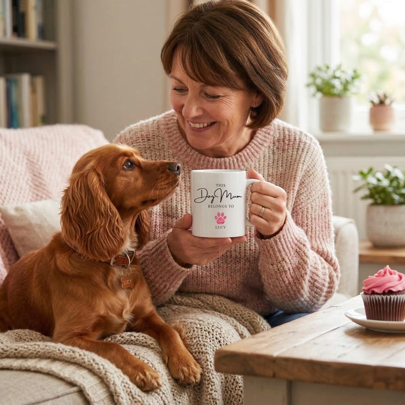 Personalized Mug for Mom – Perfect Mother’s Day, Birthday Gift for Dog & Cat Moms