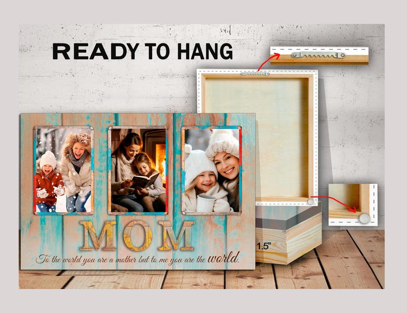 Personalized Photo Canvas Print, Mother's Day Gift