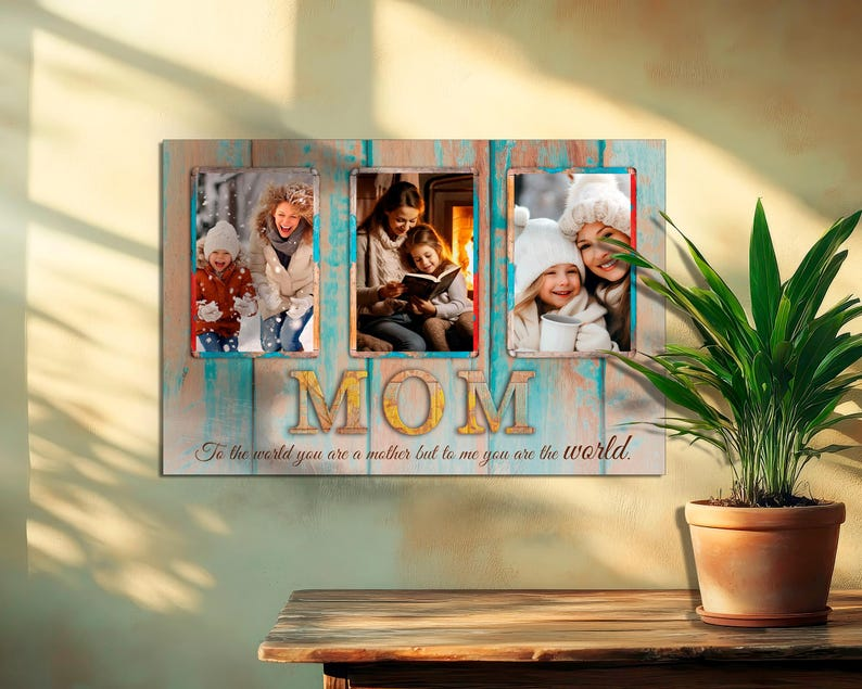 Personalized Photo Canvas Print, Mother's Day Gift