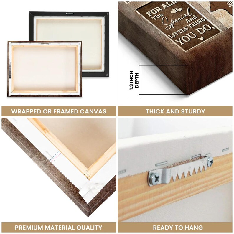 Personalized Gift for Mother’s Day Mom Bear Family Custom Names Canvas Wall Art | Gift For Mom | Mothers Day Gift | Wall Decor | Art Print