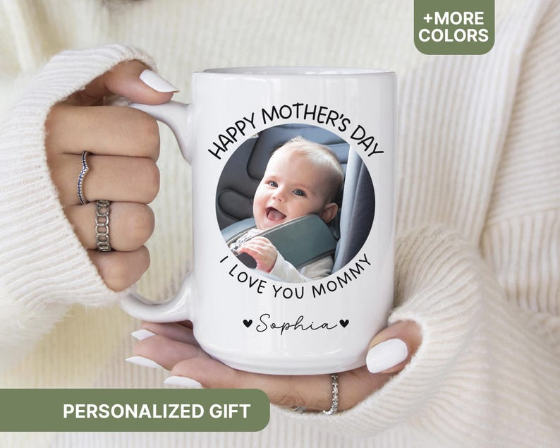 First Mother’s Day Mug – Personalized Gift from Baby, Perfect New Mom Keepsake