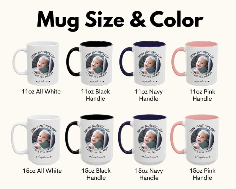 First Mother’s Day Mug – Personalized Gift from Baby, Perfect New Mom Keepsake