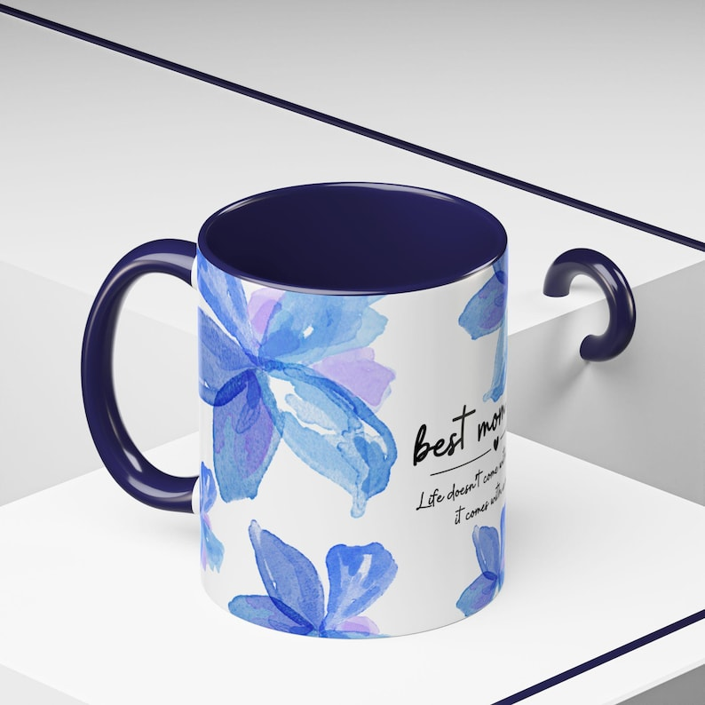 Best Mom Ever Personalized Mug – Floral Coffee Mug, Perfect Mother’s Day & Birthday Gift