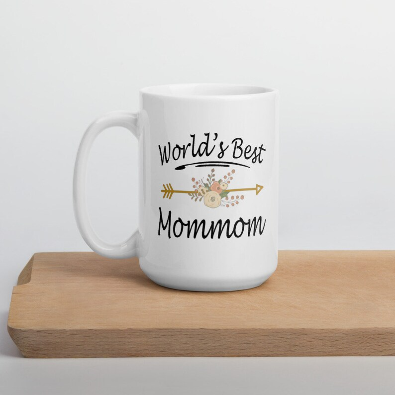 World’s Best Mommom Mug – Perfect Mother’s Day Gift for Mommom, Cute Coffee Cup