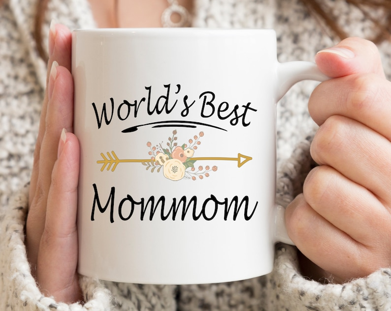 World’s Best Mommom Mug – Perfect Mother’s Day Gift for Mommom, Cute Coffee Cup