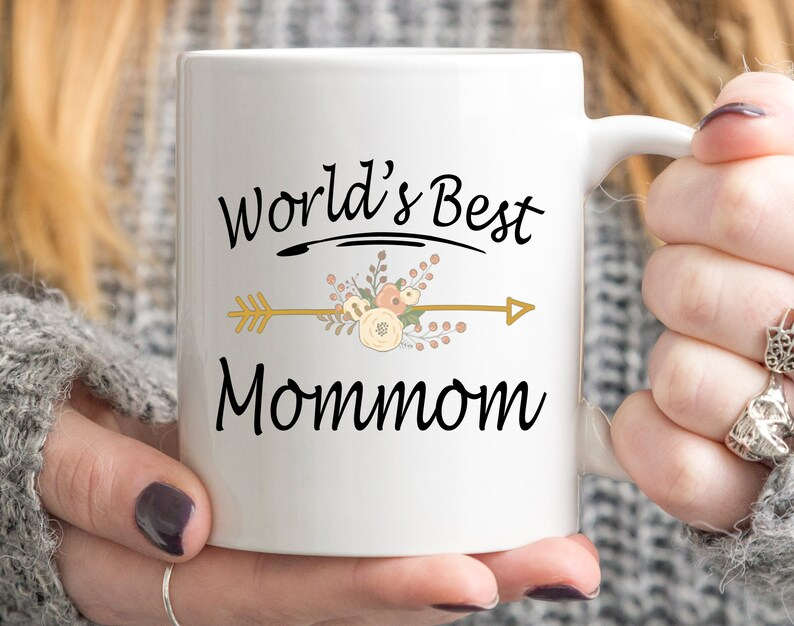 World’s Best Mommom Mug – Perfect Mother’s Day Gift for Mommom, Cute Coffee Cup