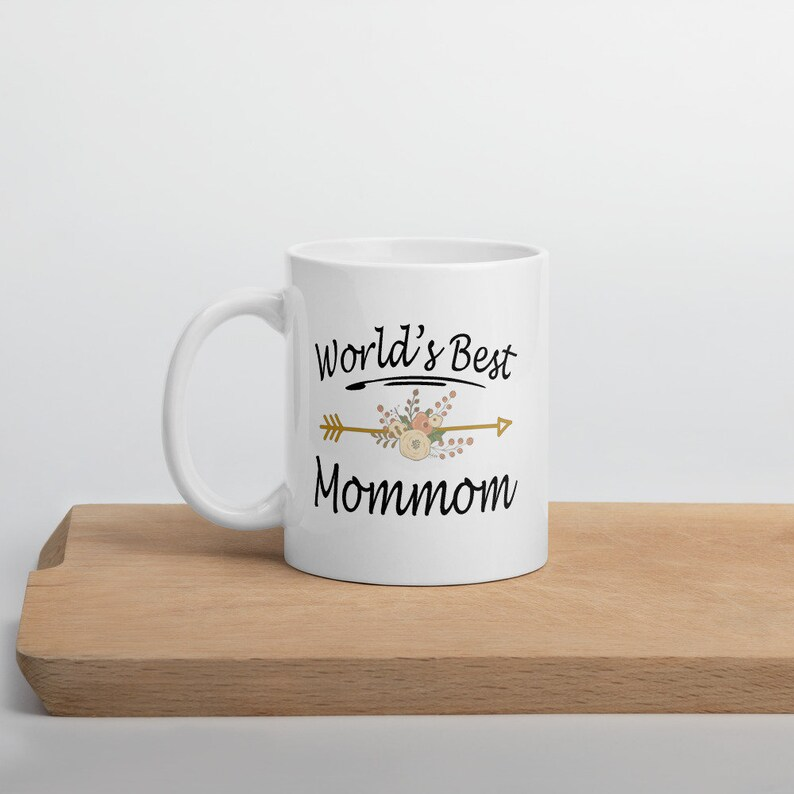 World’s Best Mommom Mug – Perfect Mother’s Day Gift for Mommom, Cute Coffee Cup