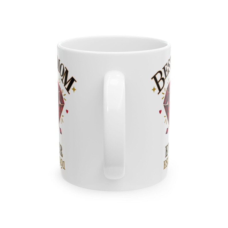 Best Mom Ever EST Mug – Personalized Year Coffee Mug, Perfect Mother’s Day & Birthday Gift