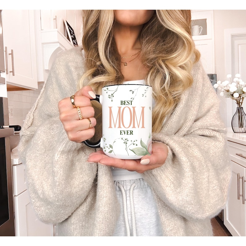Best Mom Ever Accent Mug – Perfect Mother’s Day & Birthday Gift for Mom