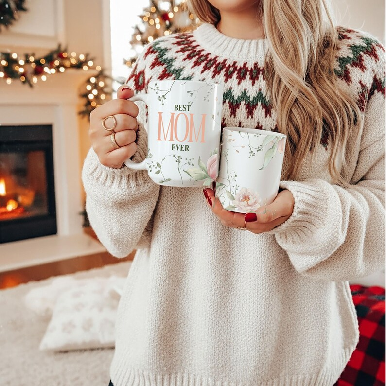 Best Mom Ever Accent Mug – Perfect Mother’s Day & Birthday Gift for Mom