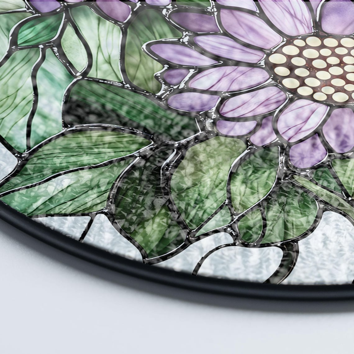 Birth Month Flower STAINED GLASS Suncatcher Window Hanging, Birth Flower Memorial Gift, Mothers Day Gift For Mom, Mothers Day Gift For Mom