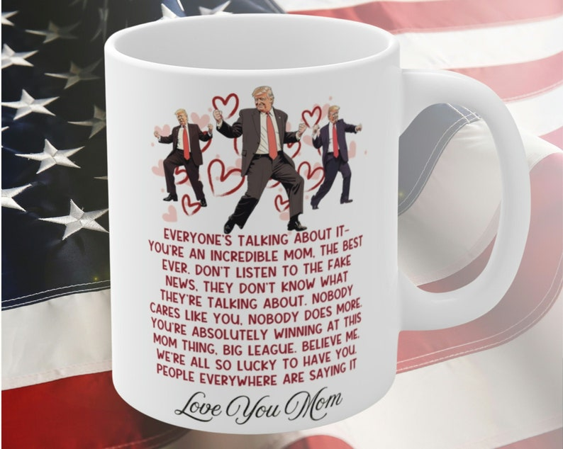 Best Mom Ever Trump Mug – Funny Personalized Coffee Mug, Perfect Gift for Mom
