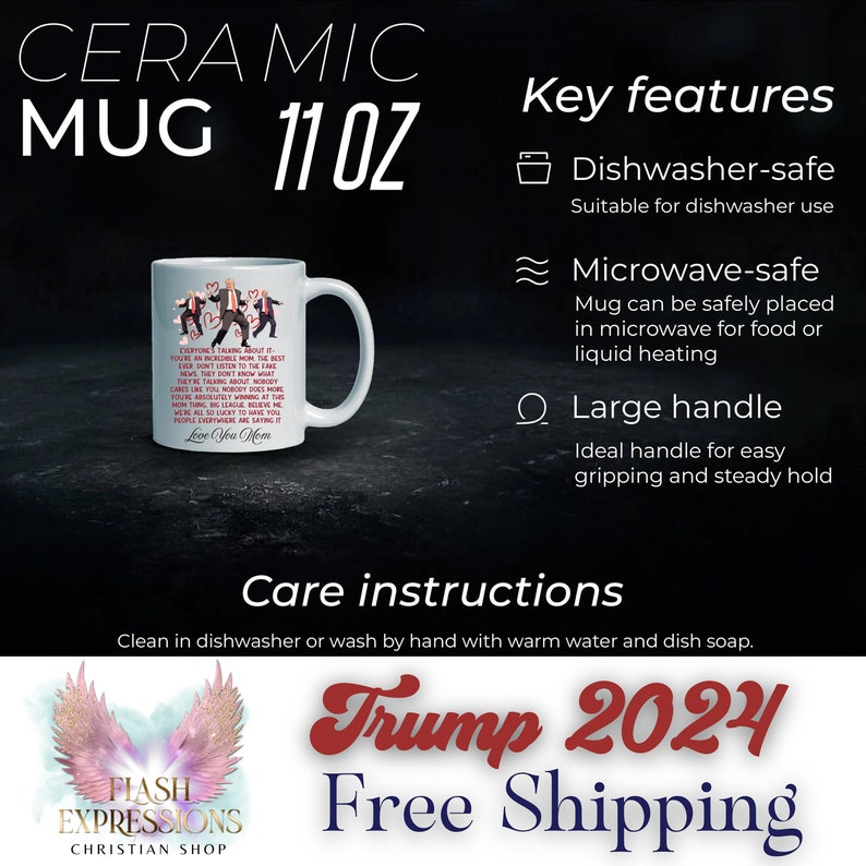 Best Mom Ever Trump Mug – Funny Personalized Coffee Mug, Perfect Gift for Mom