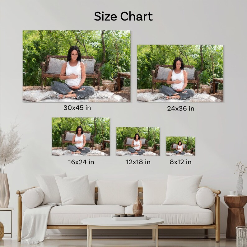 Mommy and Me Custom Oil Painting from Photo - Mothers Day Gift for Pregnant Women - Baby Announcement of Mom - Custom Stretched Canvas