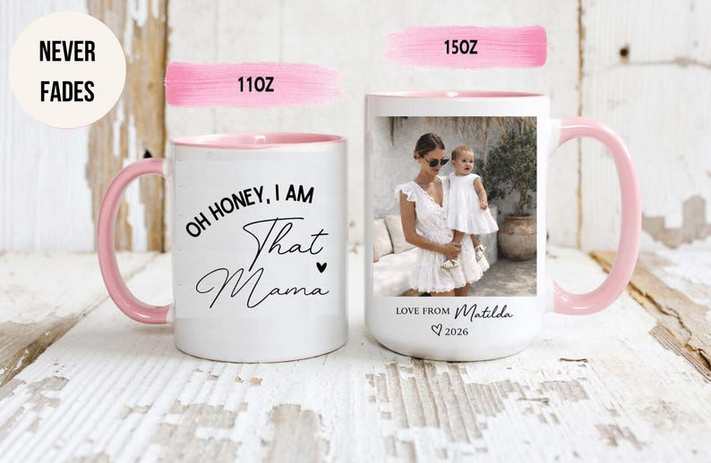 Personalized Mom Photo Mug – Custom Picture Coffee Cup, Perfect First Mother’s Day Gift