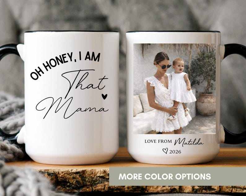Personalized Mom Photo Mug – Custom Picture Coffee Cup, Perfect First Mother’s Day Gift