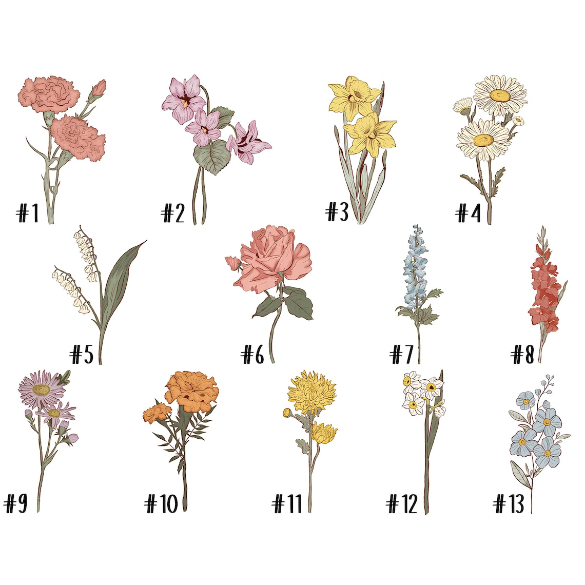 Grandma Suncatcher, Grandma Gifts, Personalized Birth Flower Stained Glass Suncatcher, Mother's Day Gift, Grandma's Garden Suncatcher