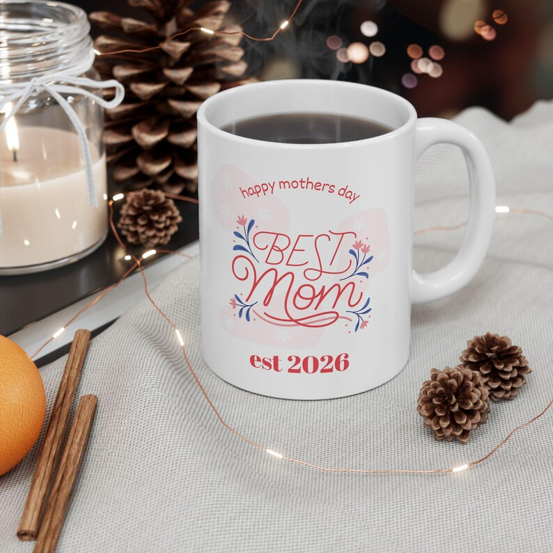 Mom Floral Coffee Mug | Mother's Day Gift