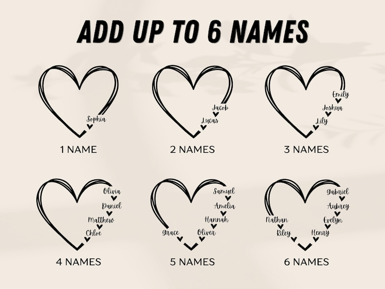 Personalized Mom Heart Mug with Kids Names – Custom Mama Gift for Mother’s Day or Birthday