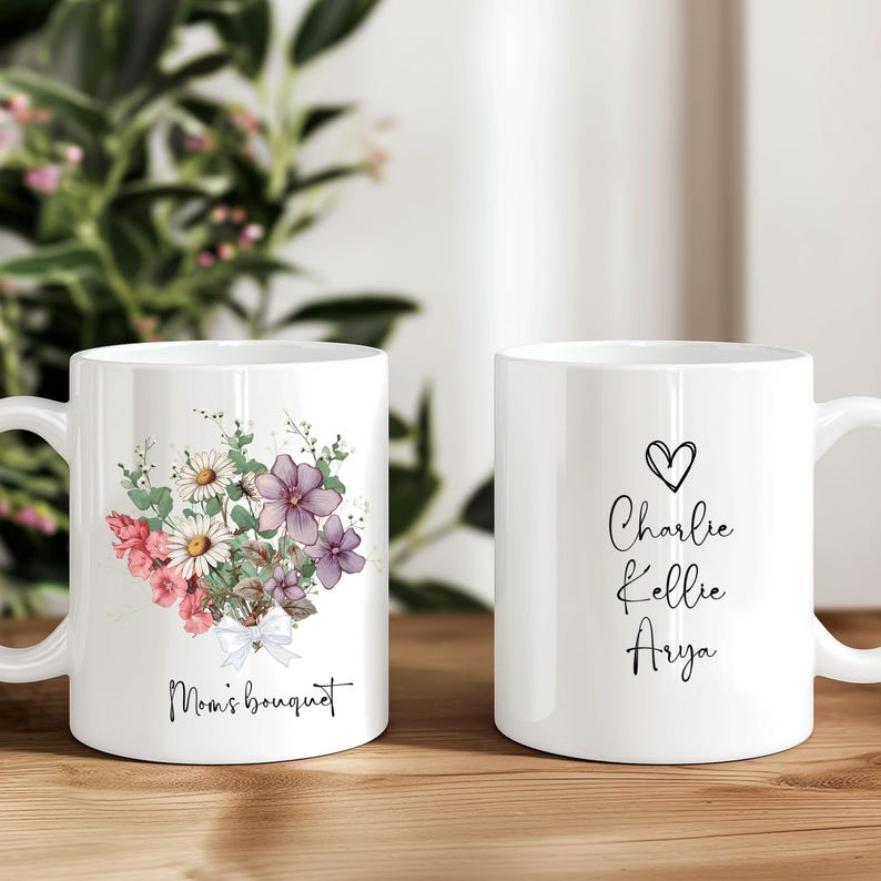 Personalized Mama Mug with Kids Names – Perfect Mother’s Day, Birthday & Christmas Gift