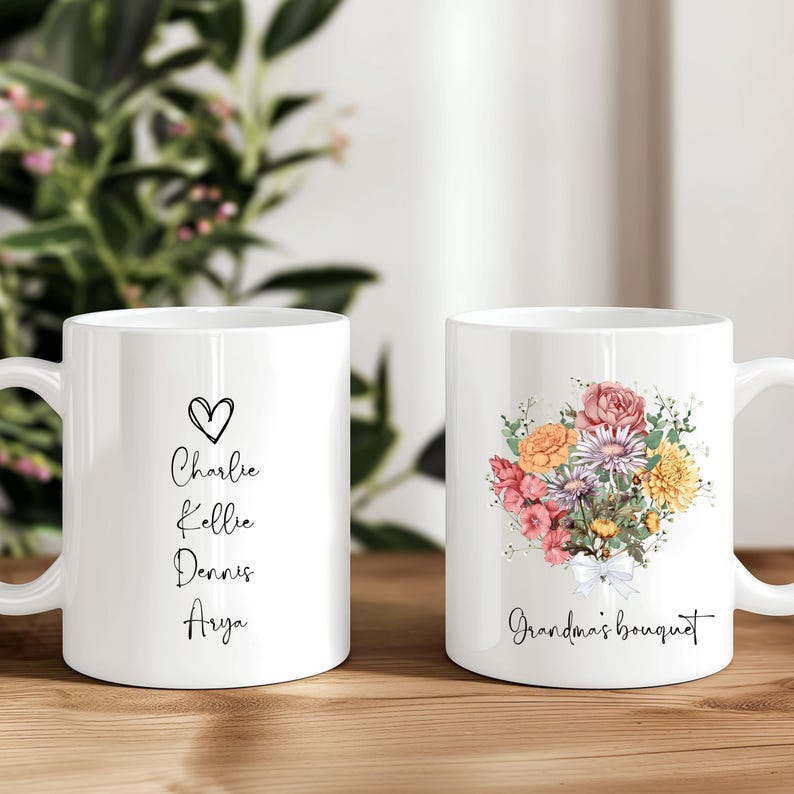 Personalized Mama Mug with Kids Names – Perfect Mother’s Day, Birthday & Christmas Gift