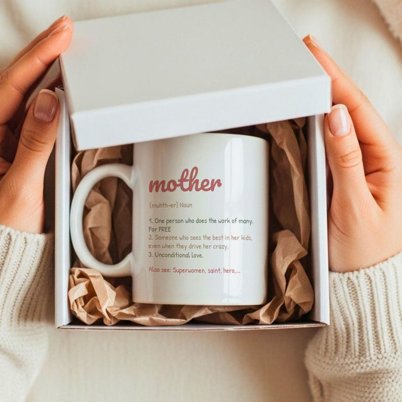 Personalized Mother Definition Mug – Floral Mom Coffee Mug, Perfect Mother’s Day Gift