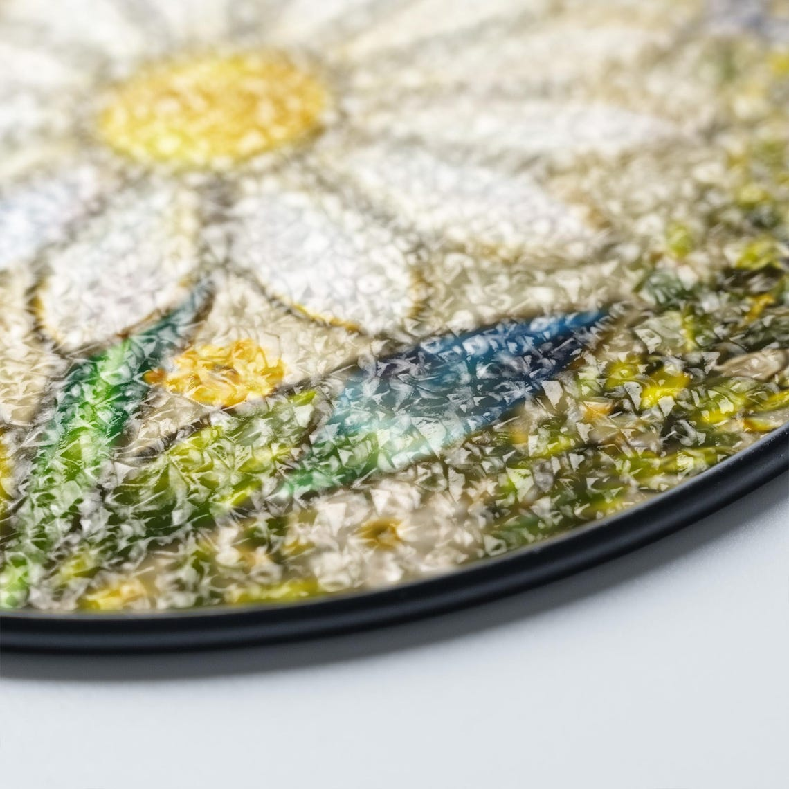 Daisy Stained Glass Suncatcher, Floral Window Decor, Unique Housewarming Gift & Mother's Day Gift