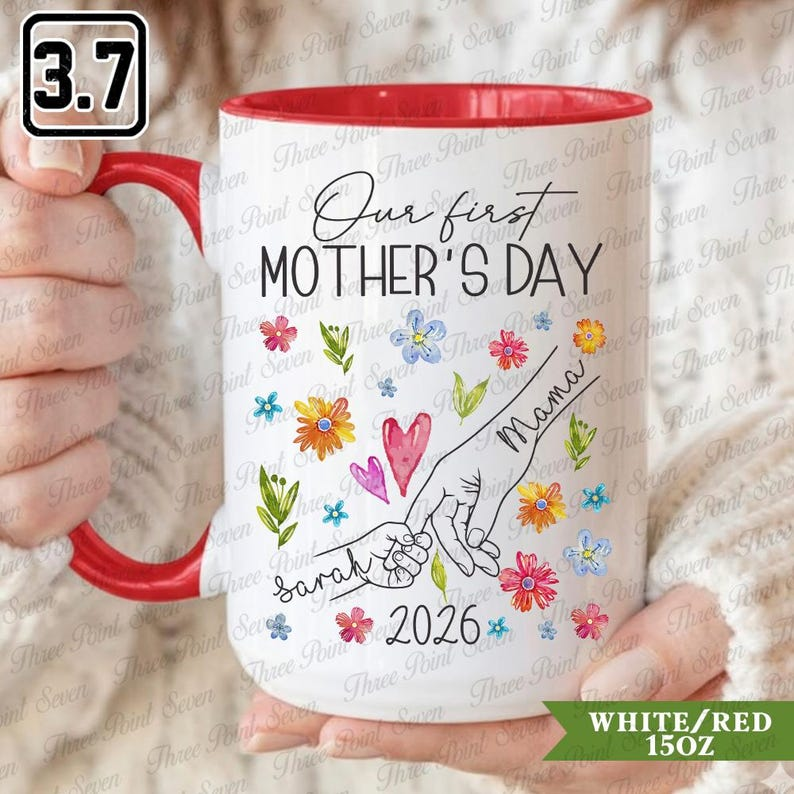 Personalized Floral Grandma Mug – Butterfly Nana Coffee Cup | Custom Grandkids’ Names Mother’s Day Gift