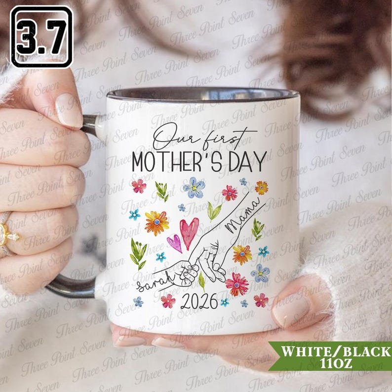 Personalized Floral Grandma Mug – Butterfly Nana Coffee Cup | Custom Grandkids’ Names Mother’s Day Gift