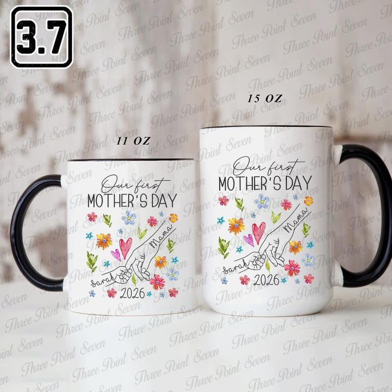 Personalized Floral Grandma Mug – Butterfly Nana Coffee Cup | Custom Grandkids’ Names Mother’s Day Gift
