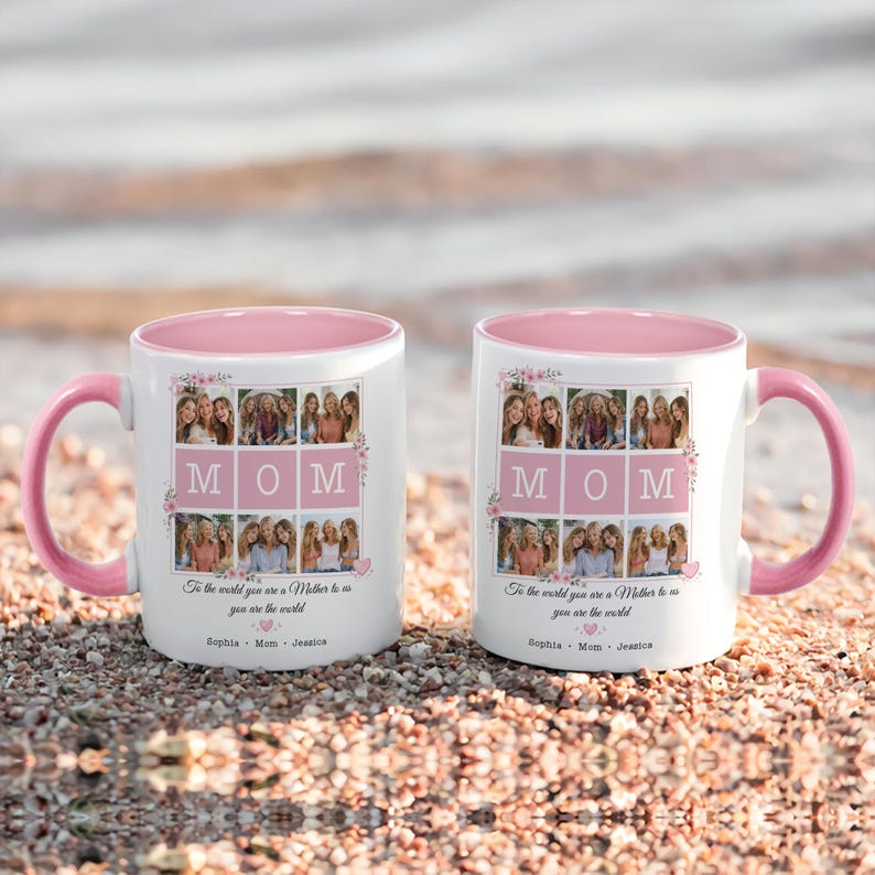 👉 Personalized Mom Photo Mug – Custom Family Picture Coffee Mug, Mother’s Day Gift from Daughter or Son