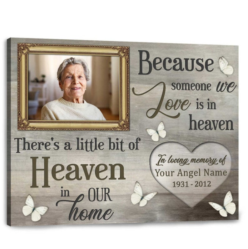 Remembrance Gift | Sympathy Gift | Memorial Gift | Custom Canvas | Bereavement Gift | Personalized Gift | Gift For Mom | Wall decor