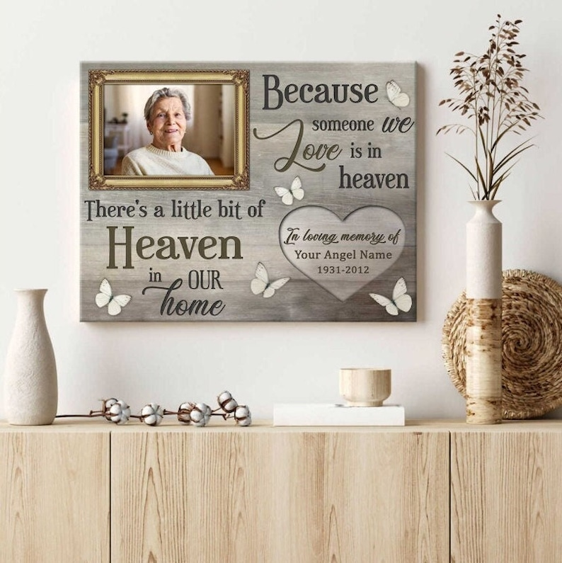 Remembrance Gift | Sympathy Gift | Memorial Gift | Custom Canvas | Bereavement Gift | Personalized Gift | Gift For Mom | Wall decor