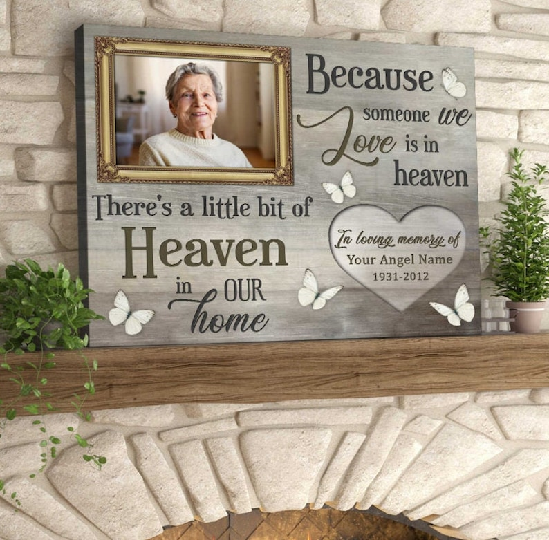 Remembrance Gift | Sympathy Gift | Memorial Gift | Custom Canvas | Bereavement Gift | Personalized Gift | Gift For Mom | Wall decor