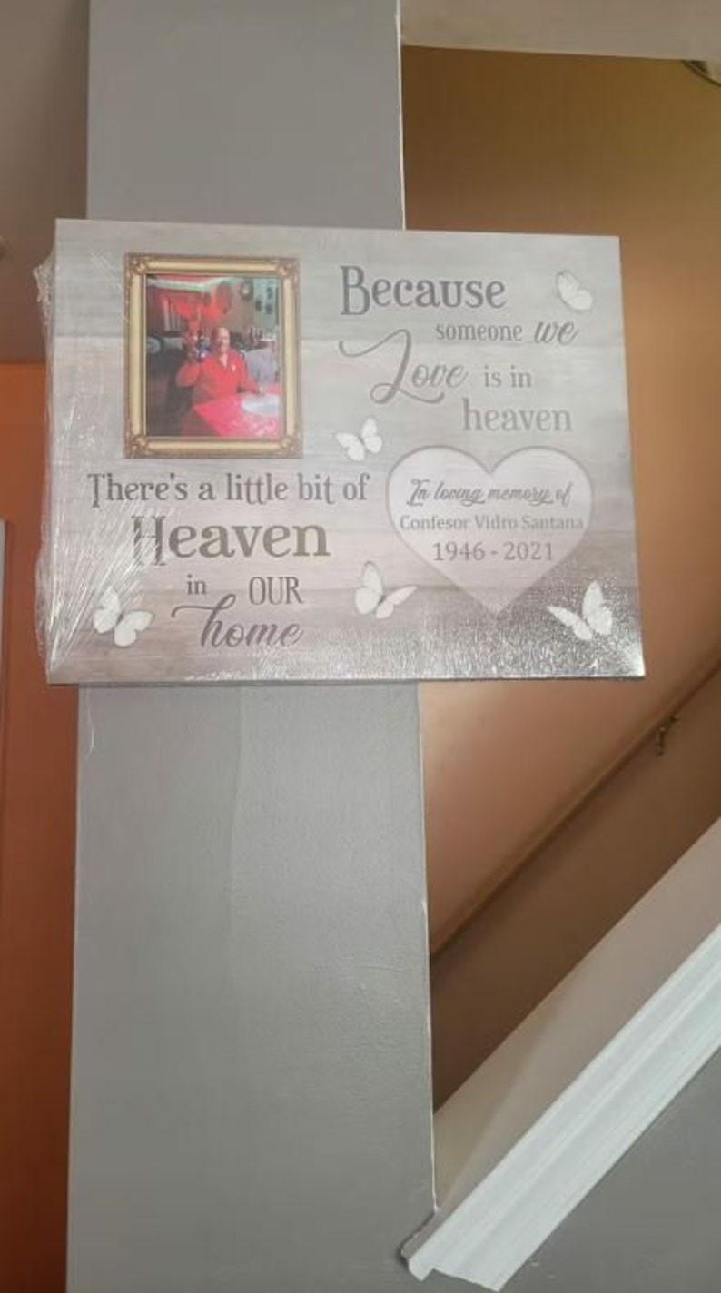 Remembrance Gift | Sympathy Gift | Memorial Gift | Custom Canvas | Bereavement Gift | Personalized Gift | Gift For Mom | Wall decor